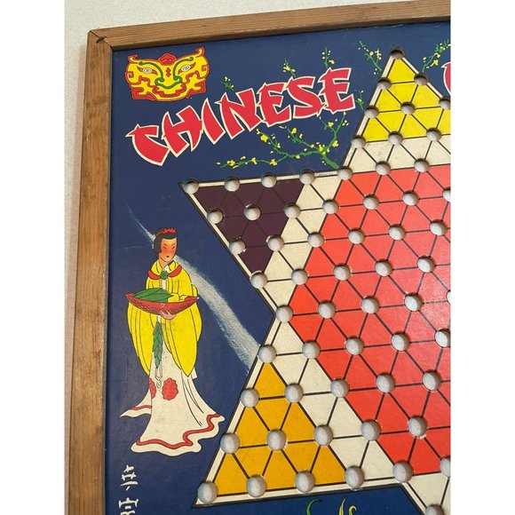 Vintage Whitman Publishing Cardboard Chinese Checkers Game Board - Picture 6 of 7